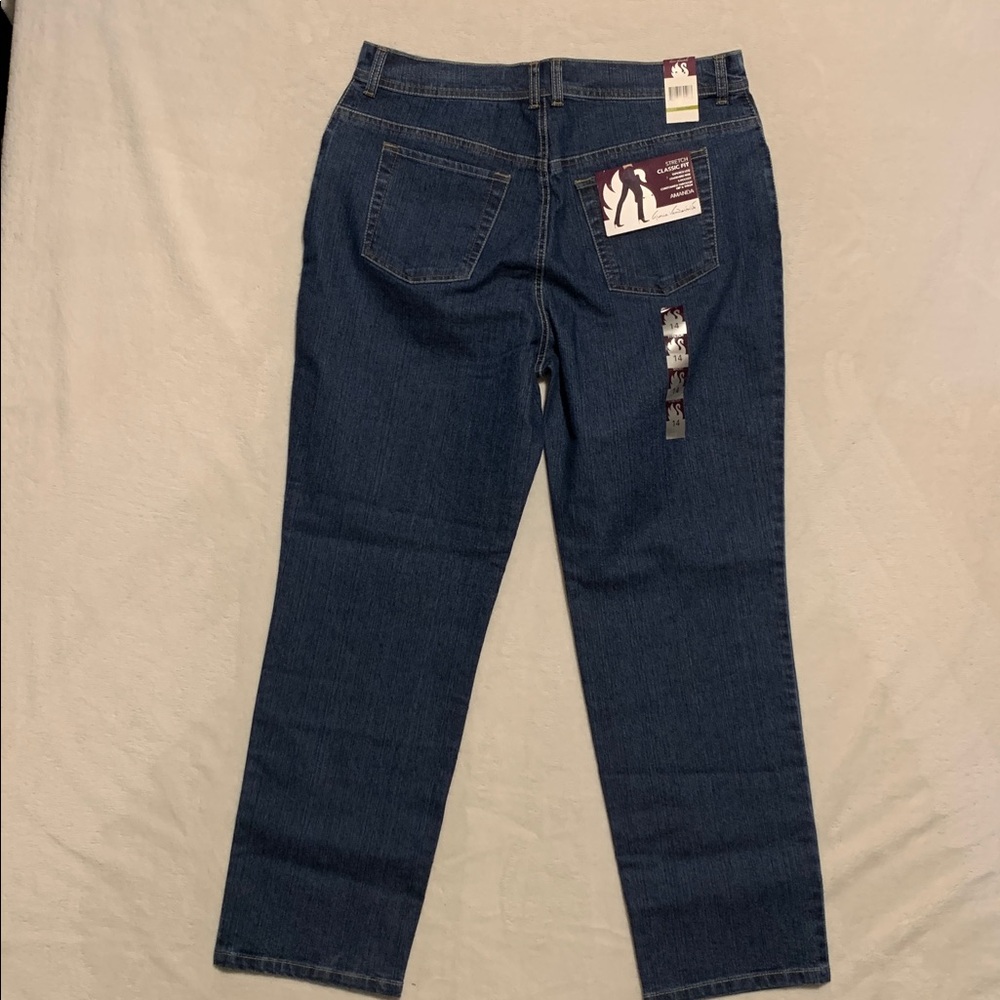 Gloria Vanderbilt Amanda Jeans Stretch 14 Short tapered leg classic fit new